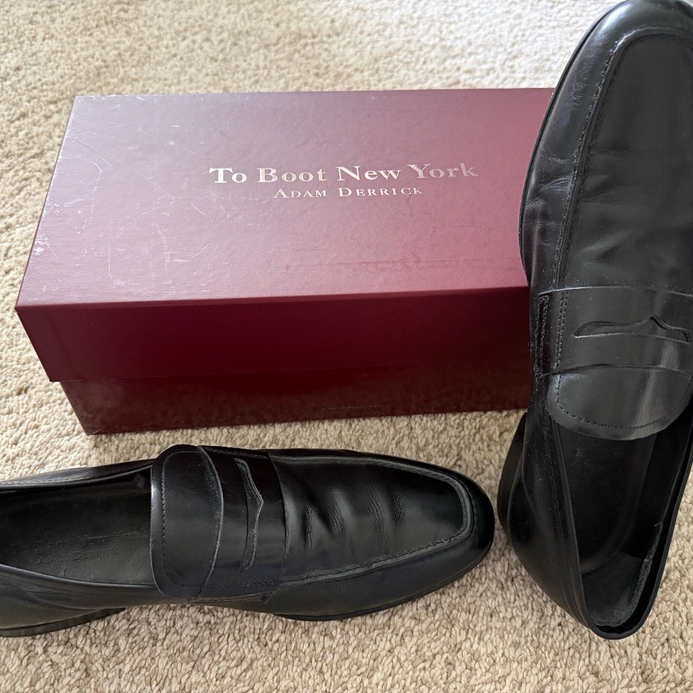 Adam Derrick To Boot New York, Black, Size 10.5